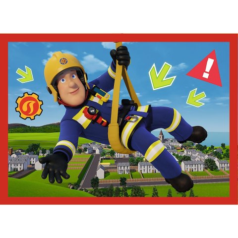 Puzzle - 4w1 (12, 15, 20, 24) - Przygody strażaka Sama - Strażak Sam - Trefl 34632 Puzzle - 4w1 (12, 15, 20, 24) - Przygody strażaka Sama - Strażak Sam - Trefl 34632