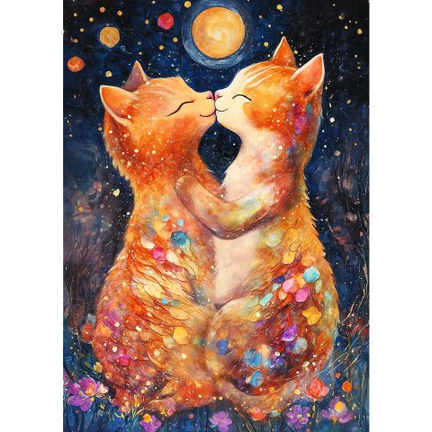 Puzzle - 500 - Pocałunek w Świetle księżyca - Trefl 37546 Puzzle - 500 - Pocałunek w Świetle księżyca - Trefl 37546