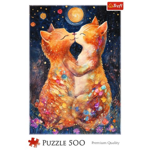Puzzle - 500 - Pocałunek w Świetle księżyca - Trefl 37546 Puzzle - 500 - Pocałunek w Świetle księżyca - Trefl 37546