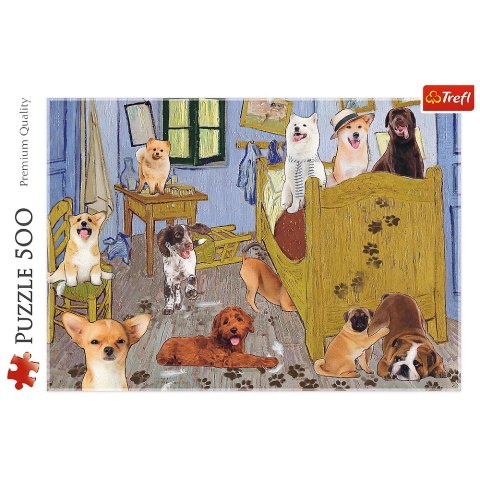 Puzzle - 500 - Pokój van Gogha - Psia Rewolucja - Trefl 37539 Puzzle - 500 - Pokój van Gogha - Psia Rewolucja - Trefl 37539