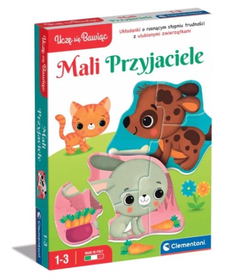 Puzzle Mali Przyjaciele Zwierzątka Farma Uczę się Bawiąc Język Polski Clementoni 50761 Puzzle Mali Przyjaciele Zwierzątka Farma Uczę się Bawiąc Język Polski Clementoni 50761
