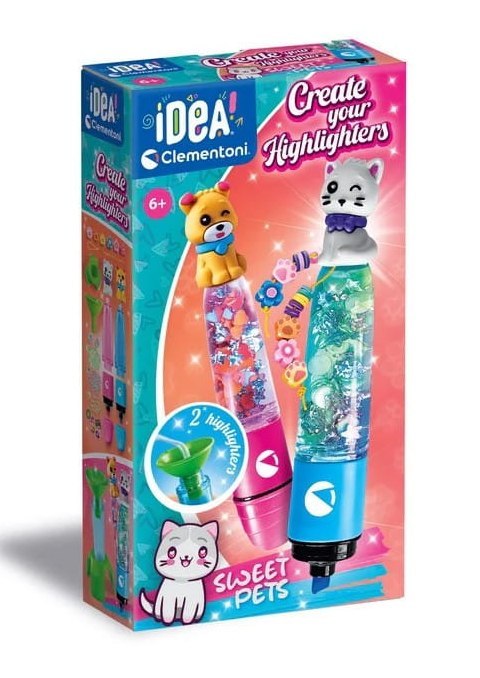 Idea Art Zestaw Mini Fabryka Markerów Zakreślaczy Słodkie Pupile Pies i Kot Clementoni 18166 Idea Art Zestaw Mini Fabryka Markerów Zakreślaczy Słodkie Pupile Pies i Kot Clementoni 18166