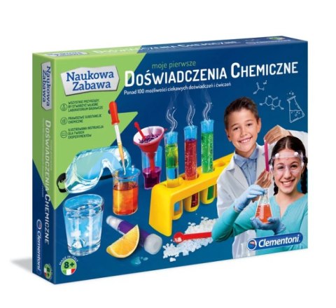 Naukowa Zabawa Zestaw Moje Pierwsze Doświadczenia Chemiczne Język Polski Clementoni 60774 Naukowa Zabawa Zestaw Moje Pierwsze Doświadczenia Chemiczne Język Polski Clementoni 60774