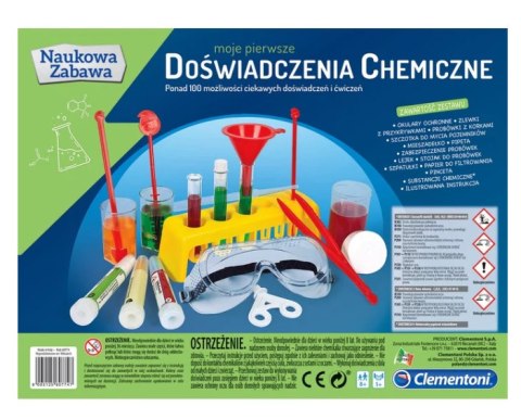 Naukowa Zabawa Zestaw Moje Pierwsze Doświadczenia Chemiczne Język Polski Clementoni 60774 Naukowa Zabawa Zestaw Moje Pierwsze Doświadczenia Chemiczne Język Polski Clementoni 60774