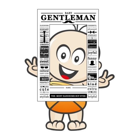 Baby Gadgets Baby Gentleman - Body - Rozmiar 68