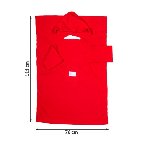 Baby Gadgets Kocyk z rękawami kapturem Czerwony dla dziecka