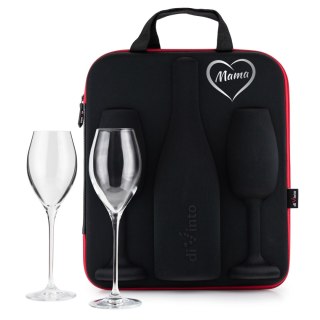 DiVinto Etui na prosecco i szampana z kieliszkami dla Mamy - prezent dla mamy