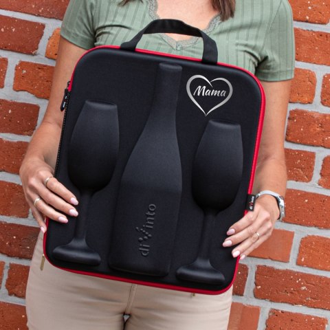 DiVinto Etui na prosecco i szampana z kieliszkami dla Mamy - prezent dla mamy