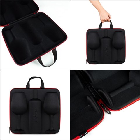 DiVinto Etui na wino + 2 kieliszki Who cares na Walentynki