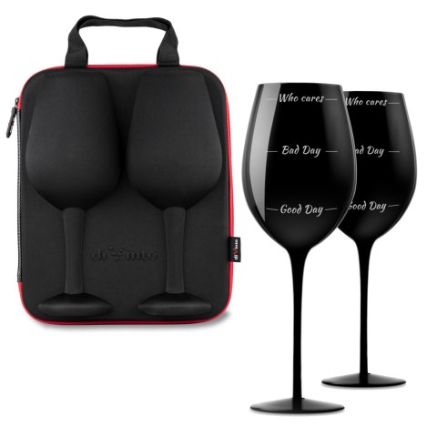 DiVinto Etui z kieliszkami Who cares rocznica Walentynki