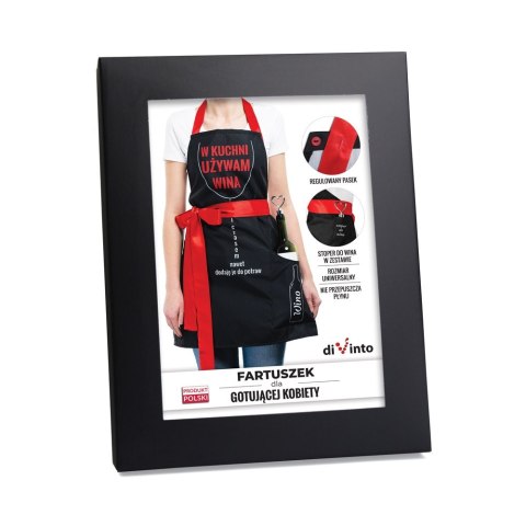 DiVinto Fartuszek dla gotującej KOBIETY kuchenny POLSKI