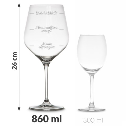 DiVinto Gigantyczny Kieliszek diVinto dla Mamy - prezent na dzień mamy