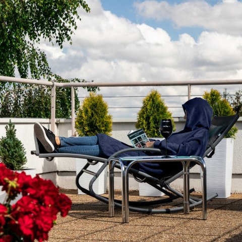 Froster Bluzair Bluza Koc Hoodie Oversize Polska Granatowy