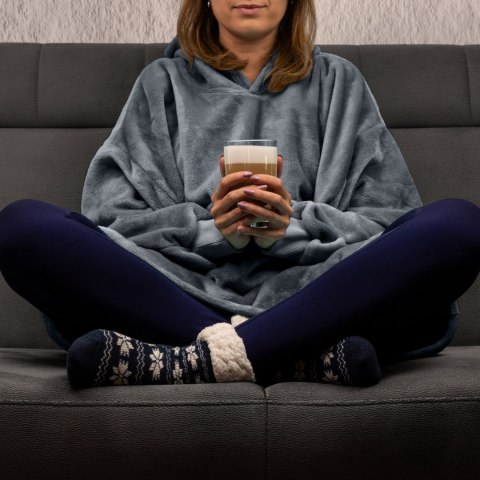 Froster Bluzair SUPER MAMA - Bluza koc - Szary - prezent na dzień mamy