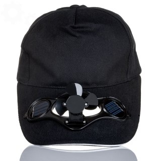 Froster Czapka z wiatraczkiem Czarny daszkiem chłodzi