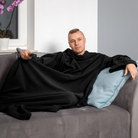 Froster Kocyko - Szlafrok Czarny prezent dla MĘŻA chłopaka