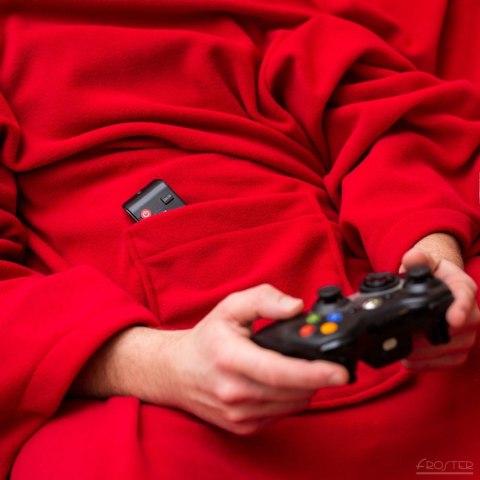 Froster Kocyko Szlafrok Czerwony koc z rękawami dla Mamy