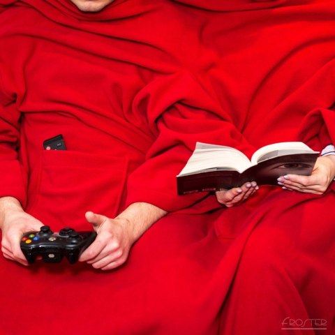 Froster Kocyko - Szlafrok dla Pary Czerwony prezent ŚLUBNY