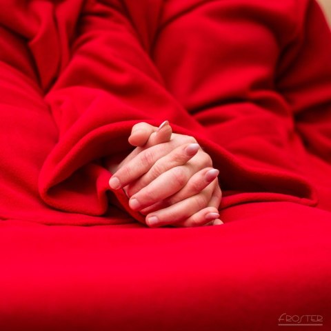 Froster Kocyko - Szlafrok dla Pary Czerwony prezent ŚLUBNY