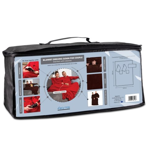 Froster Kocyko - Szlafrok dla Pary Czerwony prezent ŚLUBNY