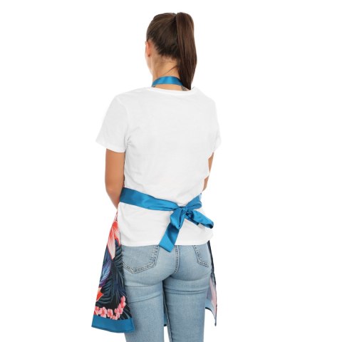 Froster Nitly Paradise Blue - Fartuszek Sukienka - Produkt POLSKI Kwiaty Strelicje