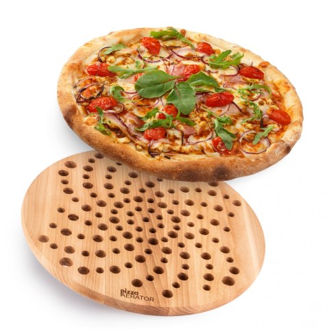 Froster Pizza Aerator Deska na Pizzę Drewniania Okrągła