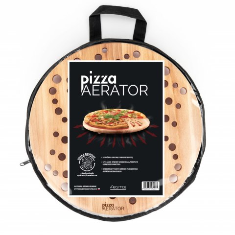 Froster Pizza Aerator Deska na Pizzę Drewniania Okrągła