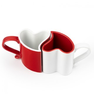 Froster Dwa kubki w kształcie serca prezent na Walentynki