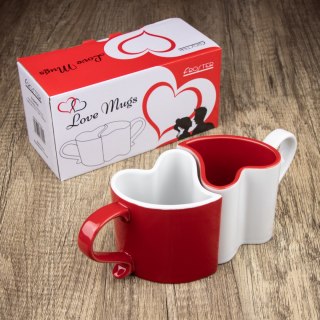 Froster Dwa kubki w kształcie serca prezent na Walentynki