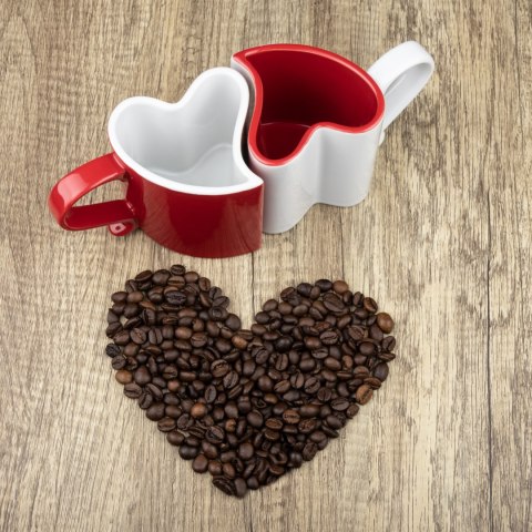 Froster Dwa kubki w kształcie serca prezent na Walentynki