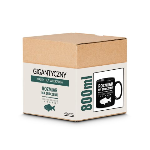 Froster Gigantyczny Kubek dla Wędkarza - Rozmiar ma znaczenie - Prezent dla Taty Froster Gigantyczny Kubek dla Wędkarza - Rozmiar ma znaczenie - Prezent dla Taty