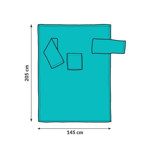 Froster Kocyk Szlafrok Miętowy prezent dla żony dziewczyny