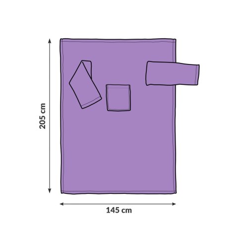 Froster Kocyk Szlafrok Wrzos prezent dla żony dziewczyny