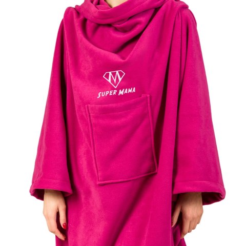 Froster Kocyko-szlafrok SUPER MAMA - Fuksja - prezent na dzień mamy