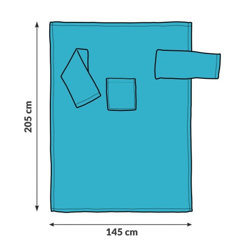 Froster Kocyko-szlafrok SUPER MAMA - Niebieski - prezent na dzień mamy