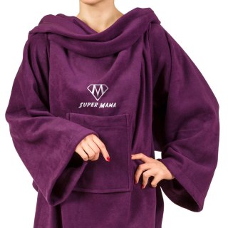 Froster Kocyko-szlafrok SUPER MAMA - Śliwka - prezent na dzień mamy