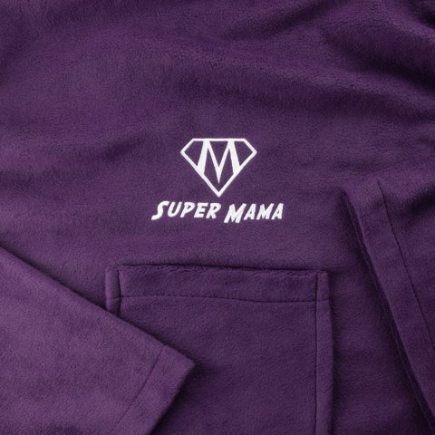 Froster Kocyko-szlafrok SUPER MAMA - Śliwka - prezent na dzień mamy