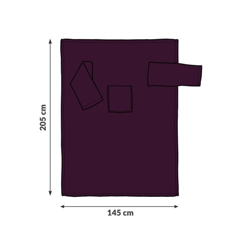 Froster Kocyko-szlafrok SUPER MAMA - Śliwka - prezent na dzień mamy