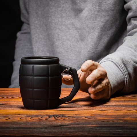 Froster Kubek Granat Czarny prezent Dzień Ojca Dziadka