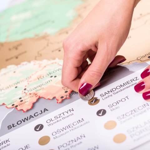 Froster Mapa Odkrywcy Polska zdrapka PODRÓŻNIKA prezent