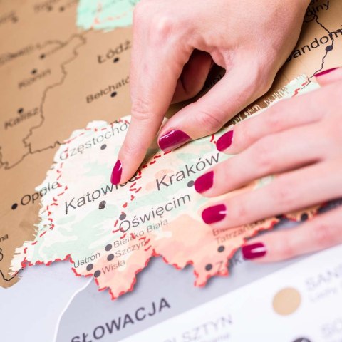 Froster Mapa Odkrywcy Polska zdrapka PODRÓŻNIKA prezent