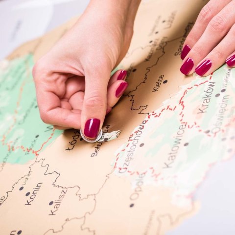 Froster Mapa Odkrywcy Polska zdrapka PODRÓŻNIKA prezent