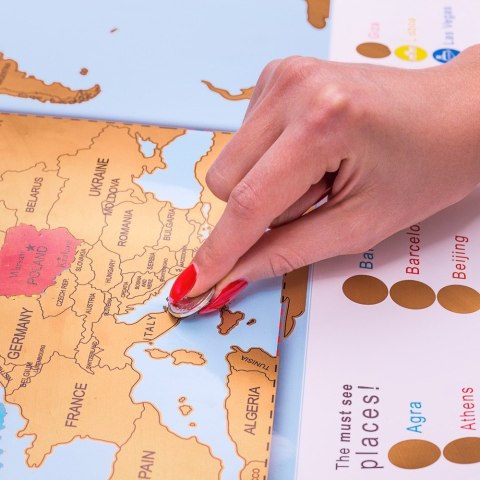 Froster Mapa Zdrapka Odkrywcy - Świat (EN)