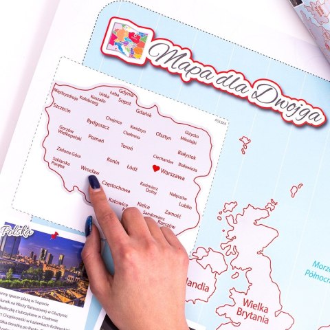 Froster Mapa Zdrapka dla Dwojga Pary plakat Europa w tubie