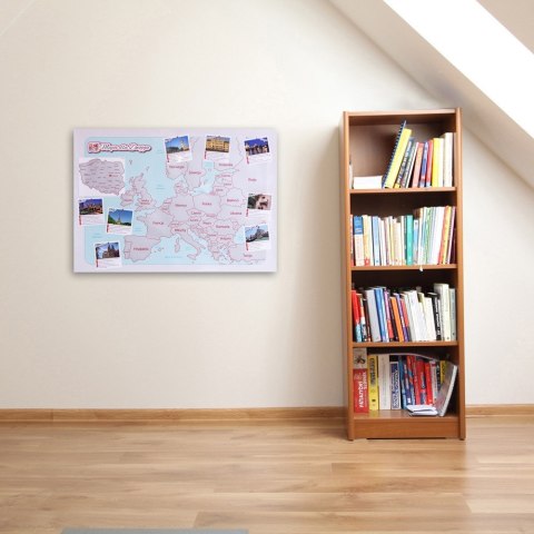 Froster Mapa Zdrapka dla Dwojga Pary plakat Europa w tubie