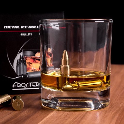 Froster Metalowe Pociski do Drinków - Złote