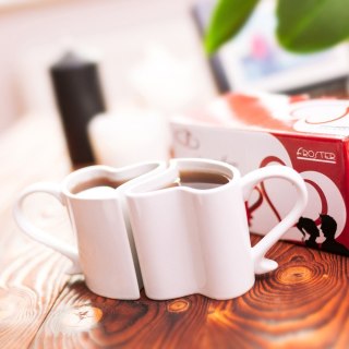 Froster Zakochane kubki Biały zestaw komplet Mąż Żona ŚLUB