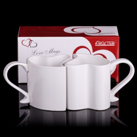 Froster Zakochane kubki Biały zestaw komplet Mąż Żona ŚLUB