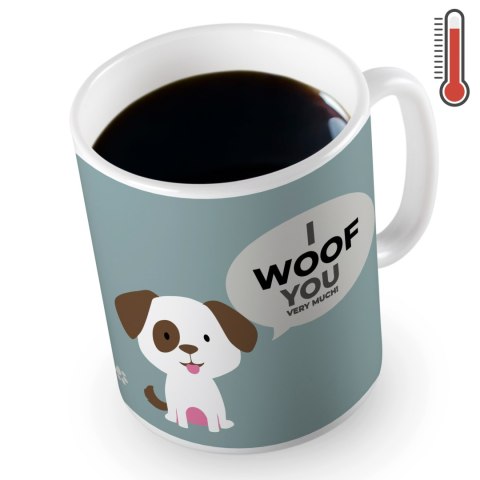 Froster Zaskakujący kubek Piesek termoaktywny Walentynki