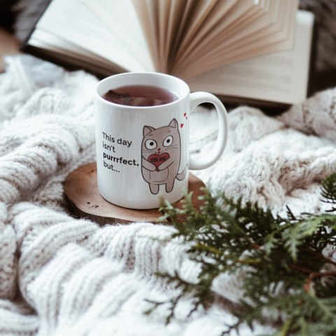 Froster Zaskakujący kubek kotek czarny kot termoaktywny